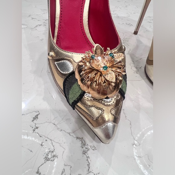 Dolce & Gabbana colorblock pattern D’Orsay pumps 100mm, size 36.5 - Picture 12 of 17